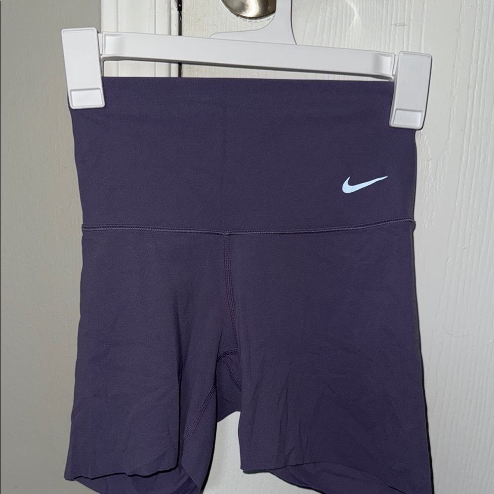Nike Purple Bike Shorts High-Waisted Compression